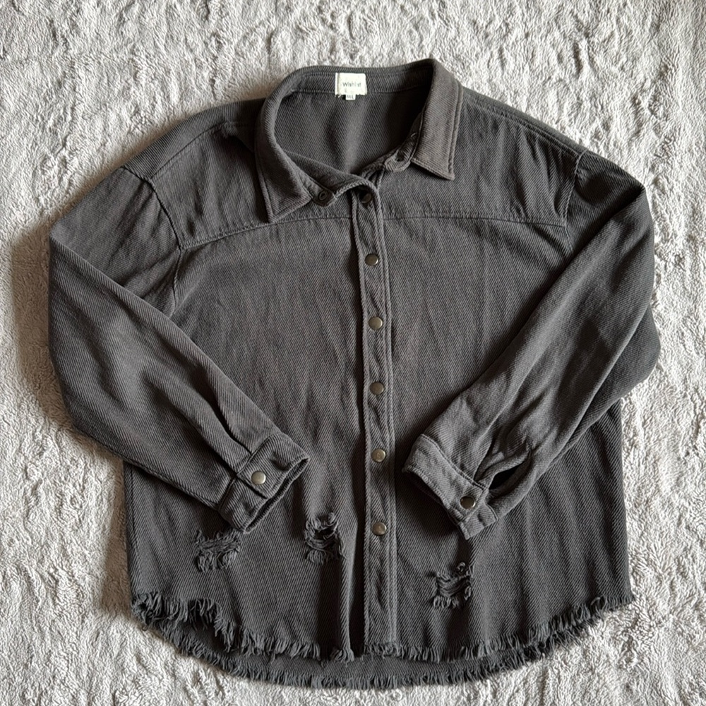 Grey Shacket